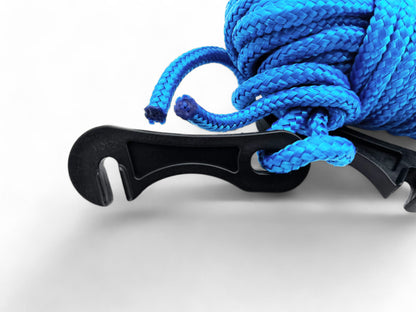 Paire de cordes bleues de maintien pour auvent Batwi, accessoires RHINO-RACK, fixations robustes pour auvent 4x4.