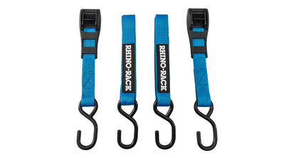 Paire sangles à came bleue 3m avec crochets - RHINO-RACK sur Xperts4x4 Accessoires 4x4 Off-Road