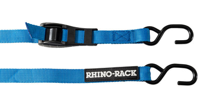 Paire sangles à came bleue 3m avec crochets - RHINO-RACK sur Xperts4x4 Accessoires 4x4 Off-Road