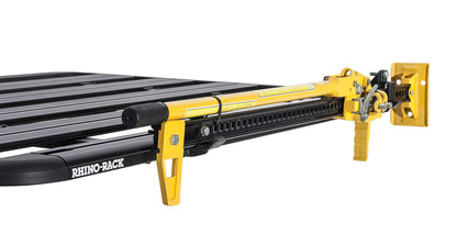 Support de porte-axe de levage élevé Pioneer de Rhino-Rack, montage latéral, pour accessoires de véhicule tout-terrain.