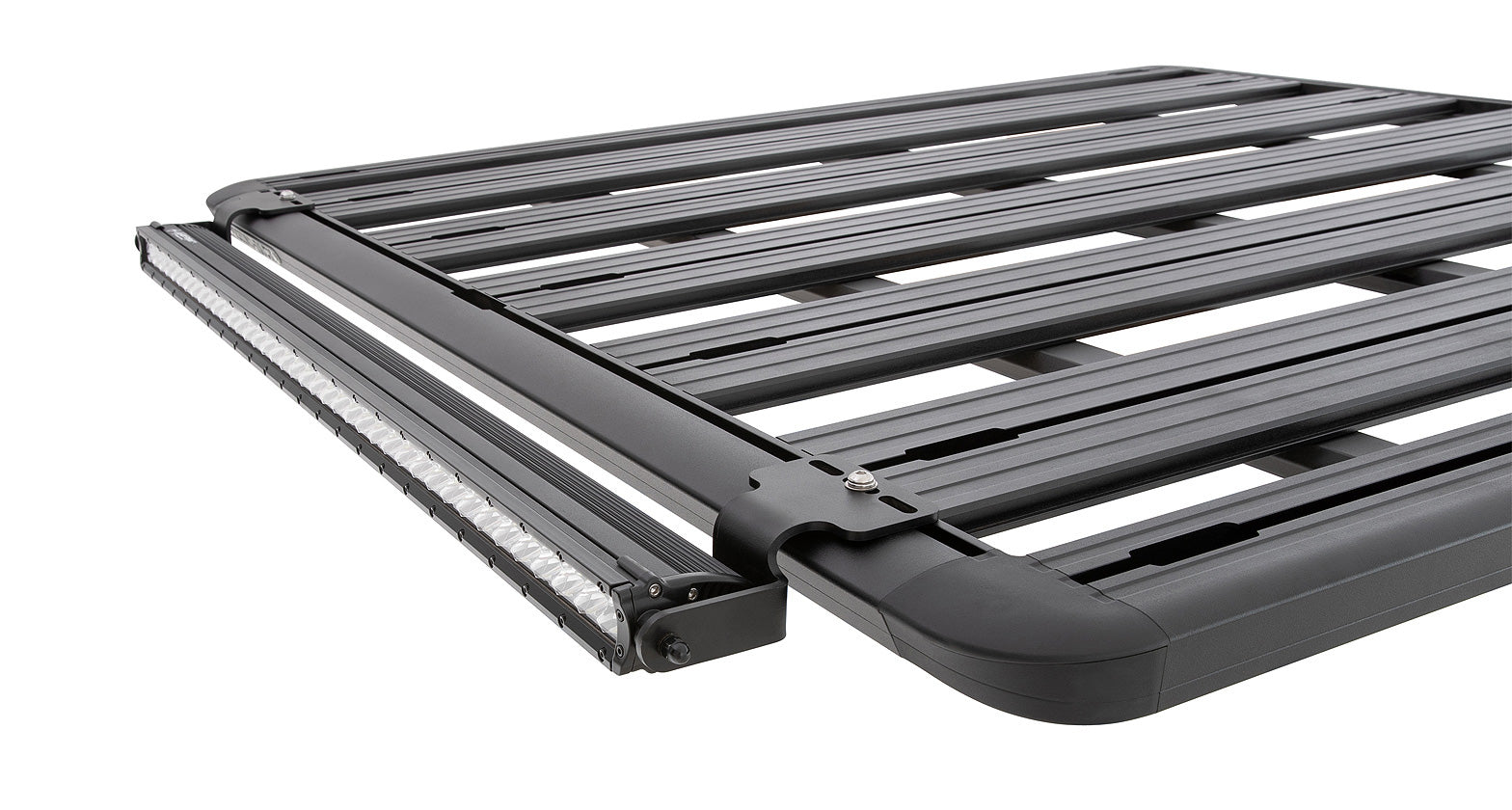 Support de lampe LED Pioneer pour rack Rhino-Rack, accessoire robuste pour fixation de lumière sur véhicule tout-terrain.