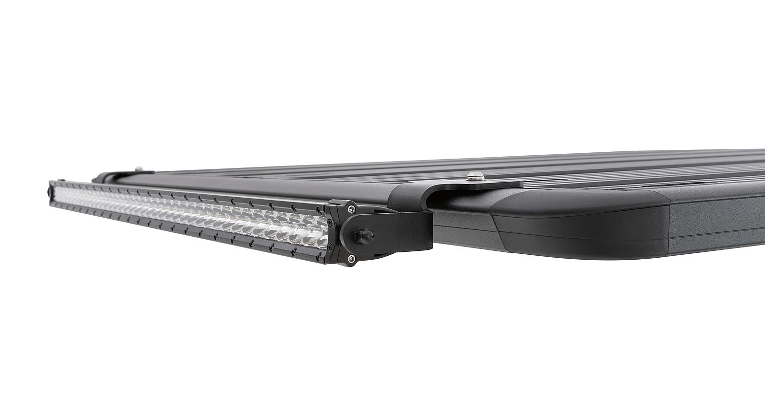 Support de lampe LED Pioneer pour rack Rhino-Rack, accessoire robuste pour montage sur véhicule tout-terrain.