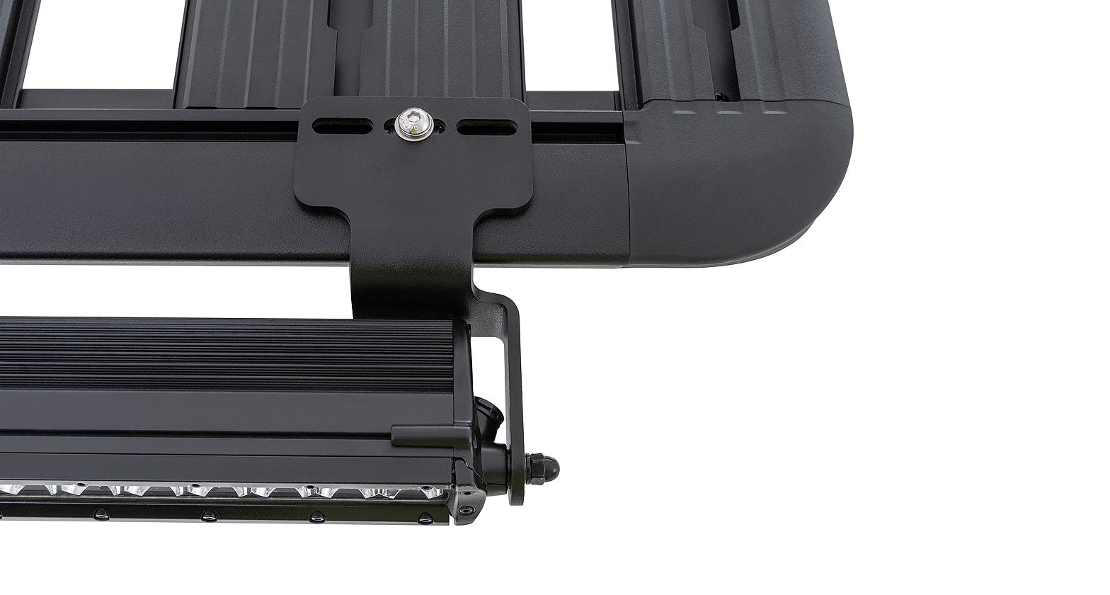 Support de lampe LED Pioneer pour accessoires Rhino-Rack, fixation robuste pour barres de toit et équipements 4x4.