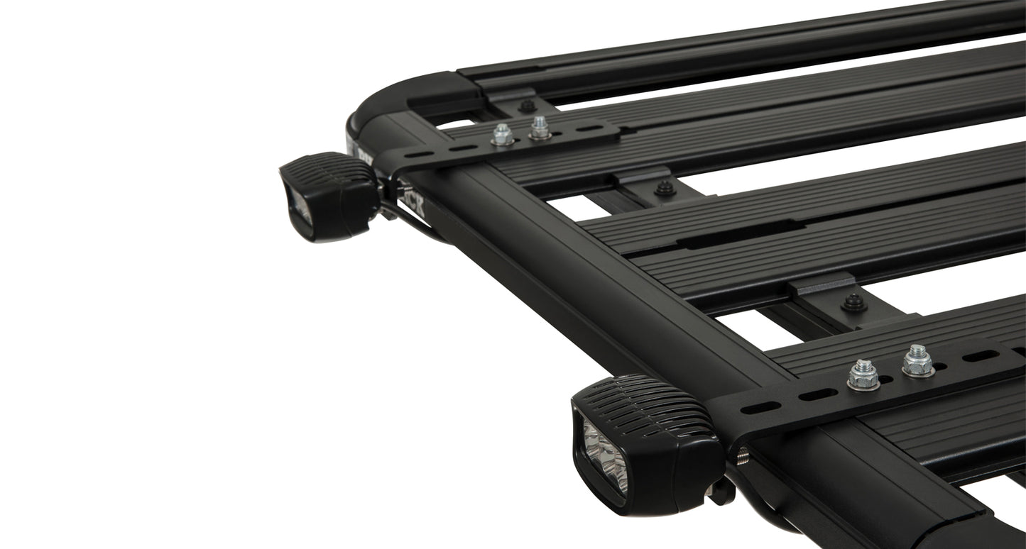 Support de fixation pour éclairage Pioneer SI de RHINO-RACK, accessoire robuste pour porte-bagages tout-terrain.