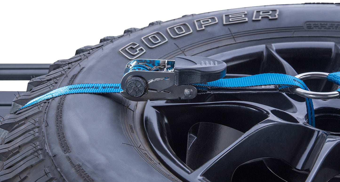 Porte roue pour galerie pioneer (par sangle) - RHINO-RACK sur Xperts4x4 Accessoires 4x4 Off-Road