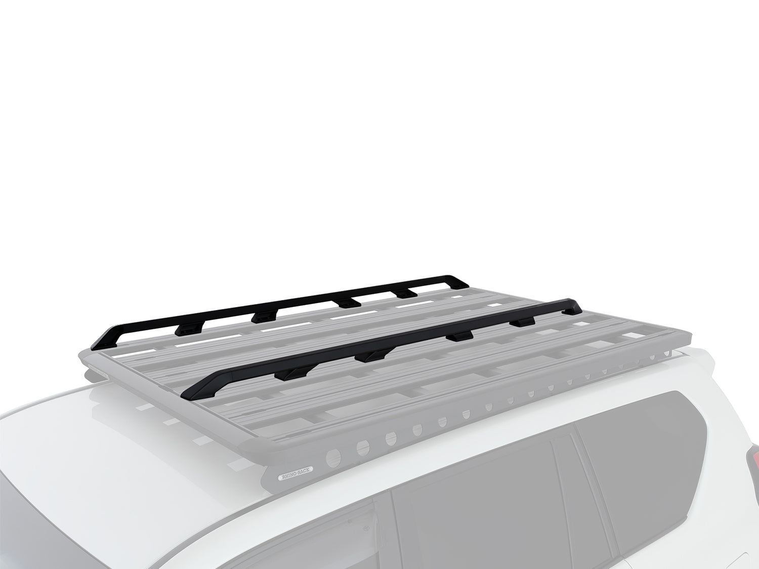 Rails latéraux de 1900mm pour galerie Pioneer 6 de Rhino-Rack, accessoires robustes pour porte-bagages.