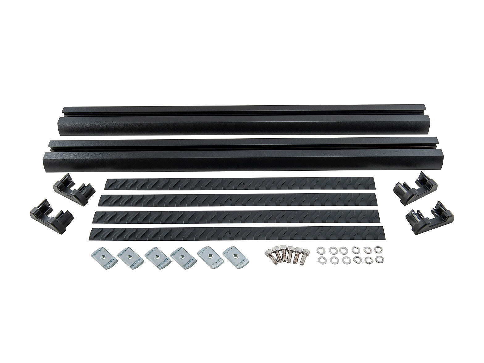 Rails transversaux de galerie Pioneer Rhino-Rack avec Zwifloc, longueur 2x 610mm, accessoires pour toit de véhicule.