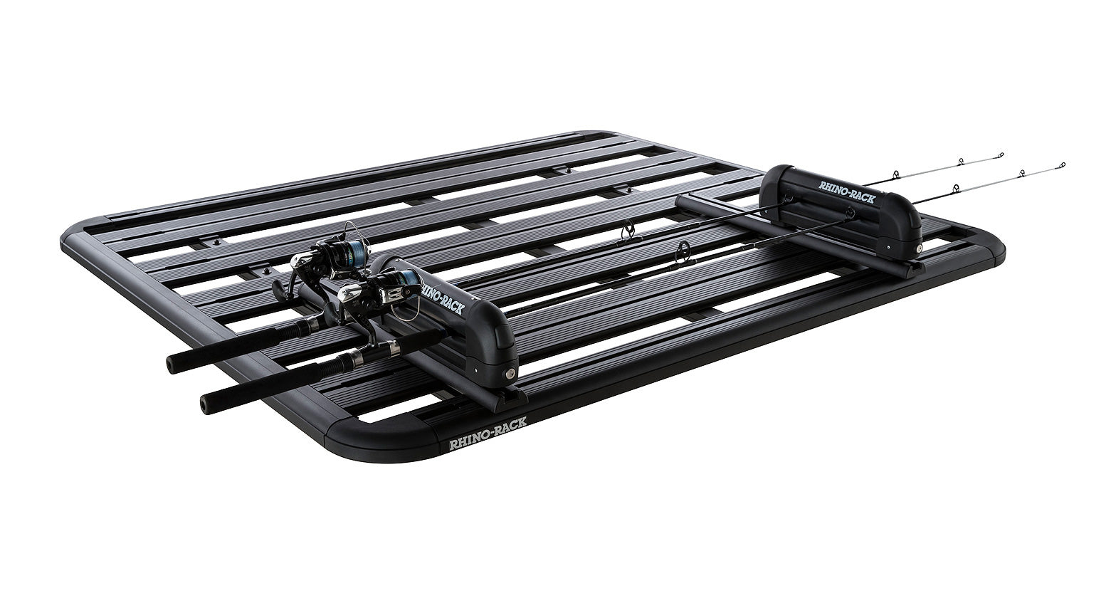 Rails transversaux de galerie Pioneer Rhino-Rack avec Zwifloc, longueur 2x 610mm, accessoires robustes pour porte-bagages.
