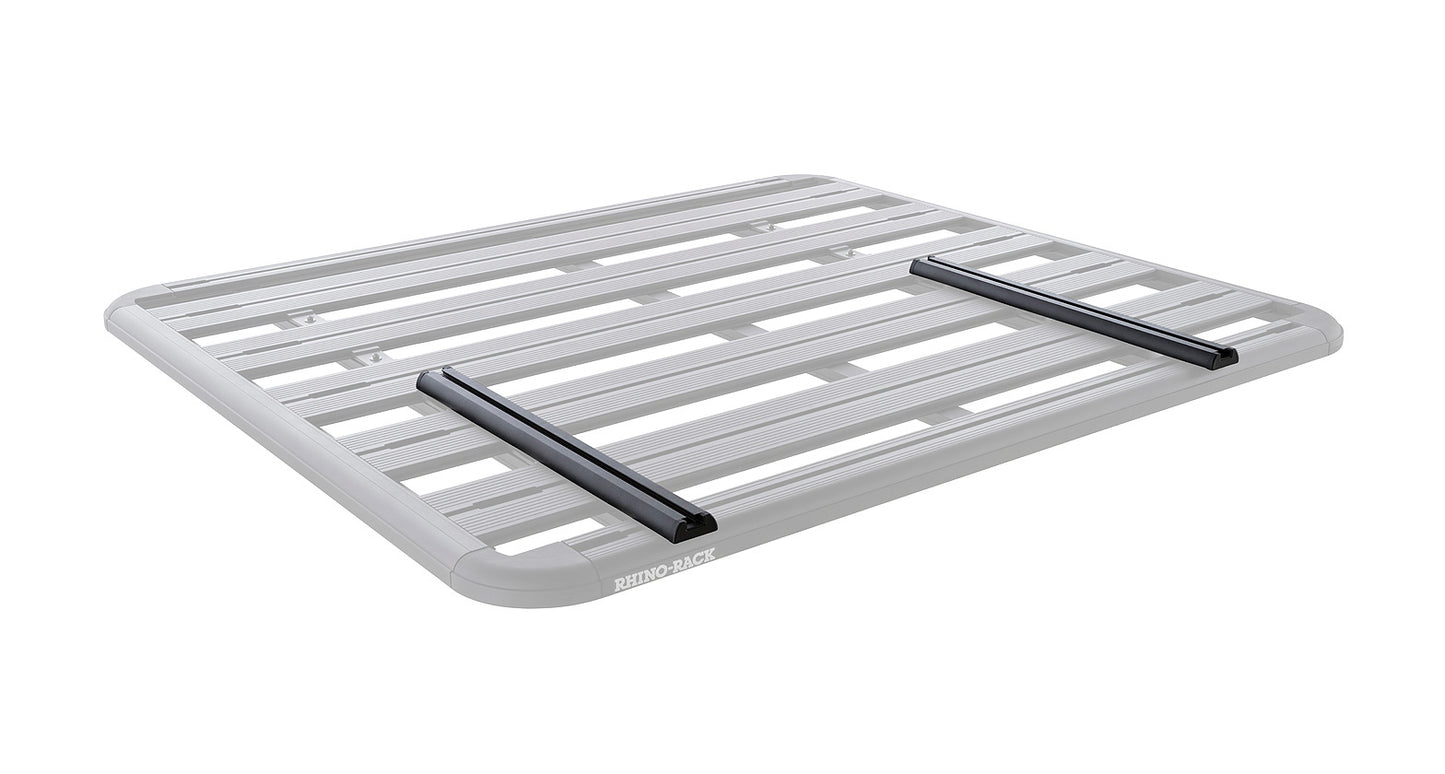 Rails transversaux de galerie Pioneer Rhino-Rack avec Zwifloc, longueur 2x 610mm, accessoires pour fixation de toit de véhicule.