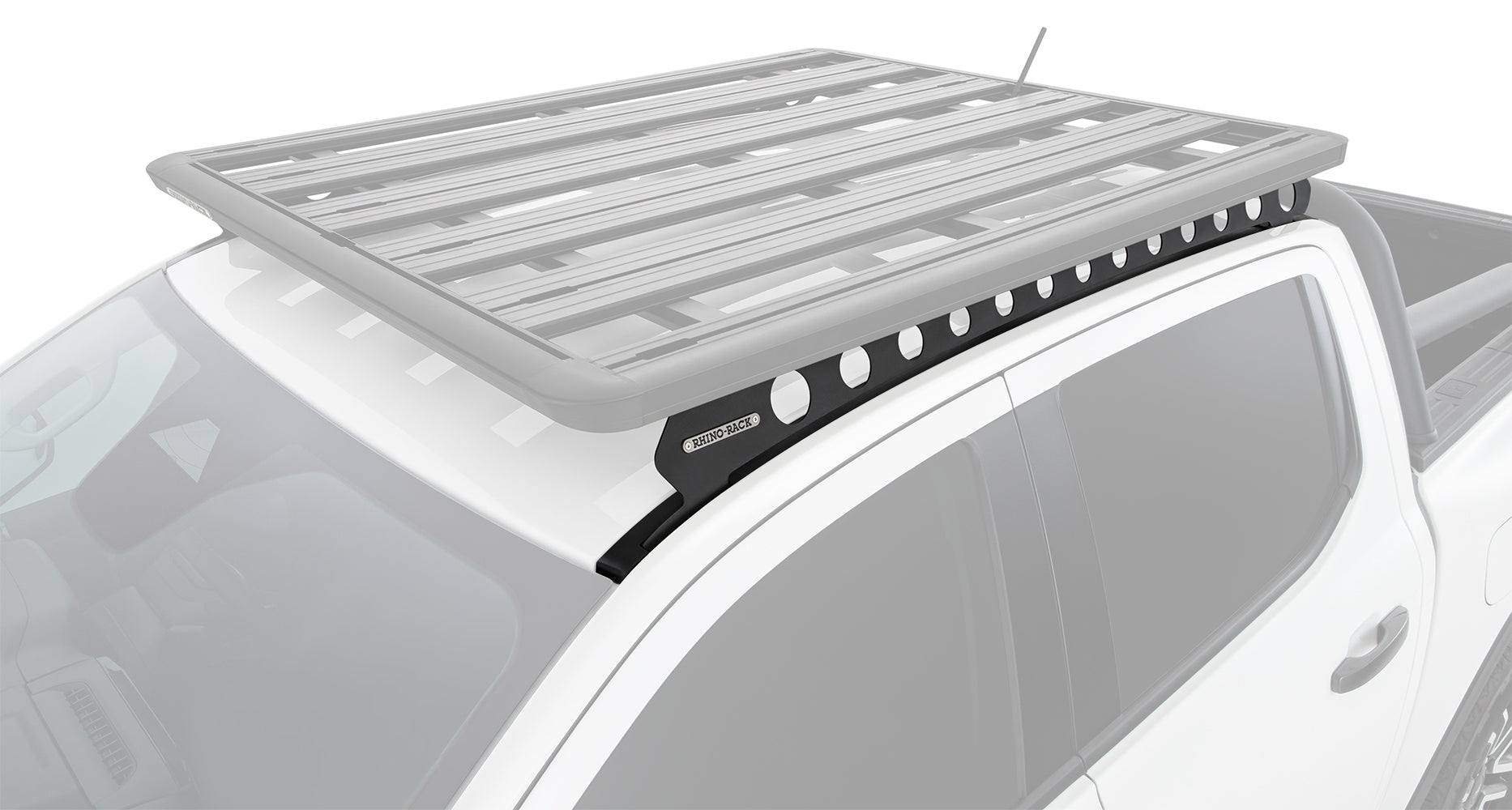 Système de fixation Backbone pour double cabine Ford Ranger P703 et VW Amarok Gen2, accessoires Rhino-Rack, monture robuste.