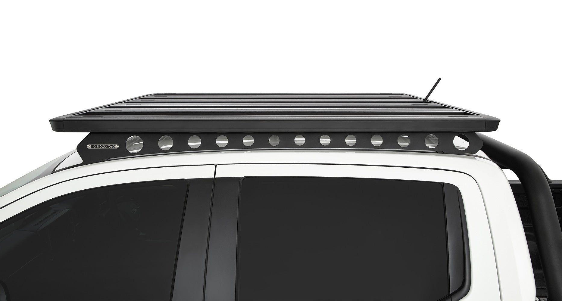 Système de fixation Backbone pour double cabine Ford Ranger P703 et VW Amarok Gen2, accessoires Rhino-Rack, vue de détail.