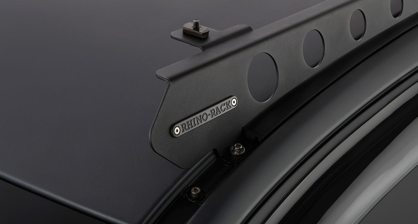 Système de montage Backbone pour Ford Ranger Wildtrak, accessoire Rhino-Rack, support robuste pour barres de toit et accessoires.