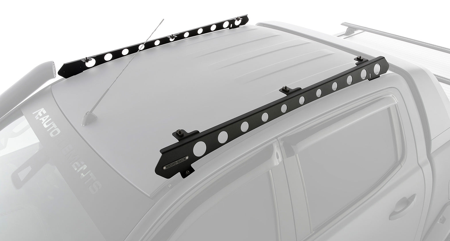 Système de montage Backbone pour Ford Ranger Wildtrak par RHINO-RACK, accessoires robustes pour fixation de rack sur véhicule.