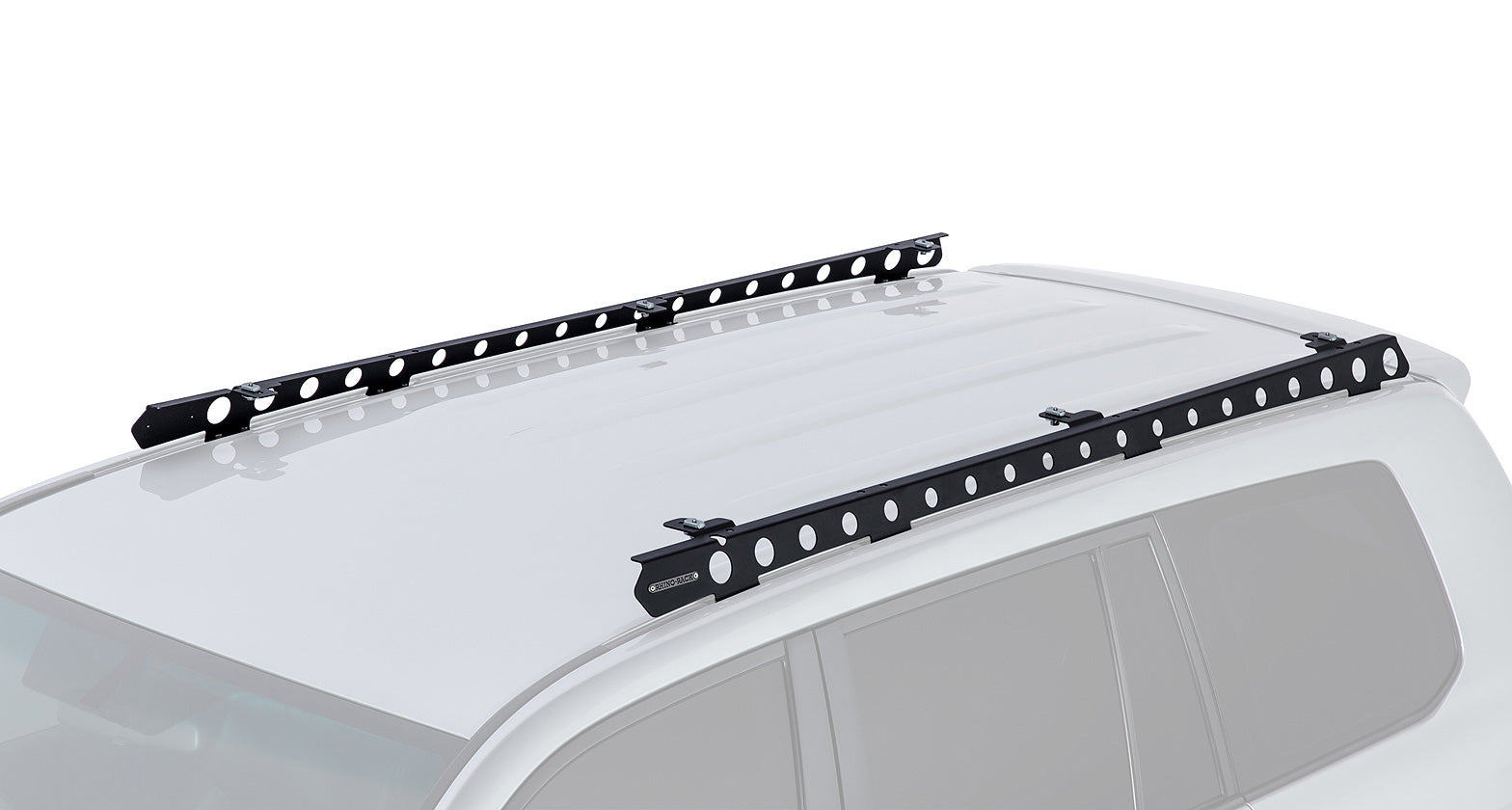 Système de fixation Backbone pour Land Cruiser 200 Series par Rhino-Rack, accessoire de montage robuste pour rack de toit.