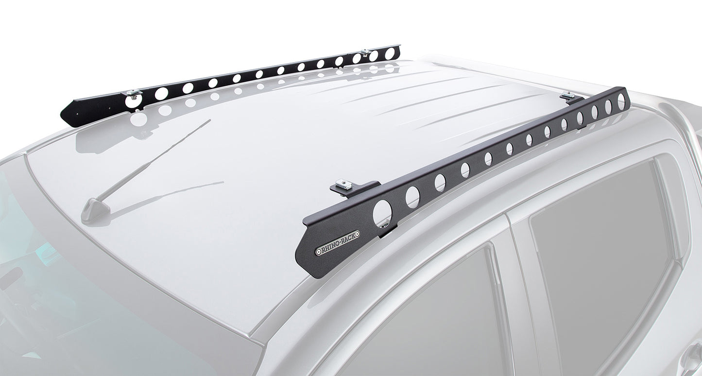 Système de montage Backbone pour Mitsubishi Triton, accessoire Rhino-Rack, fixation robuste pour porte-bagages et accessoires.