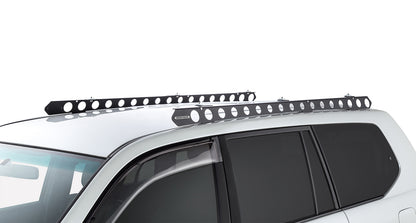 Système de fixation Backbone pour Prado 120, accessoire Rhino-Rack, montage robuste en acier noir pour rack de toit Rhino-Rack.