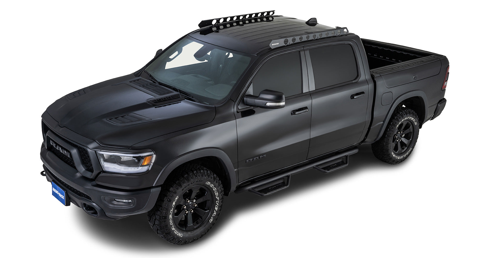 Système de montage Backbone Rhino-Rack pour Chevrolet Silverado et GMC Sierra, accessoire pour cabine Crew Cab.