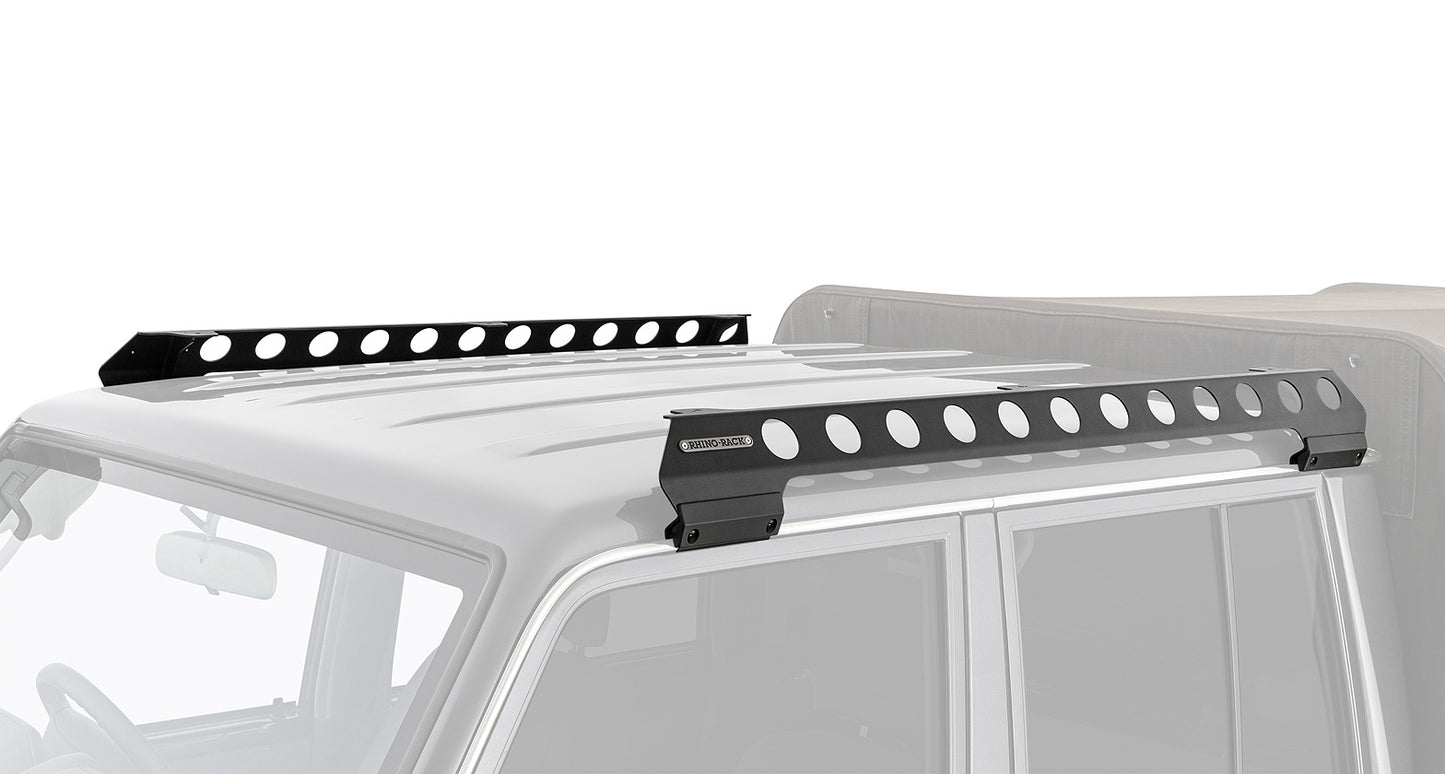 Système de montage Backbone pour Toyota 79 Series Landcruiser, accessoires Rhino-Rack, support robuste pour rack de toit.