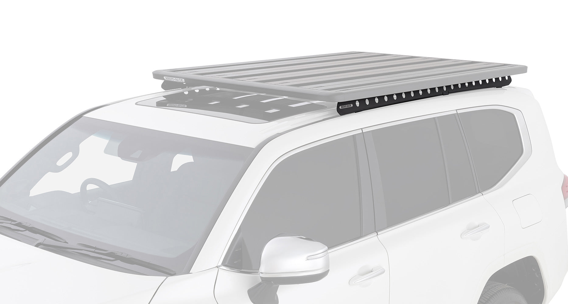 Système de montage Backbone Rhino-Rack pour Toyota Landcruiser 300 Series, accessoire de fixation robuste.