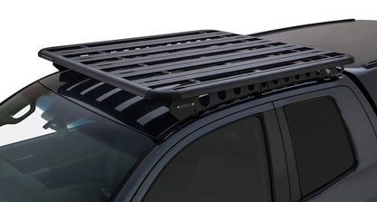 Système de montage Backbone pour Toyota Tundra Double Cab avec accessoires Rhino-Rack, support robuste pour chargement sécurisé.