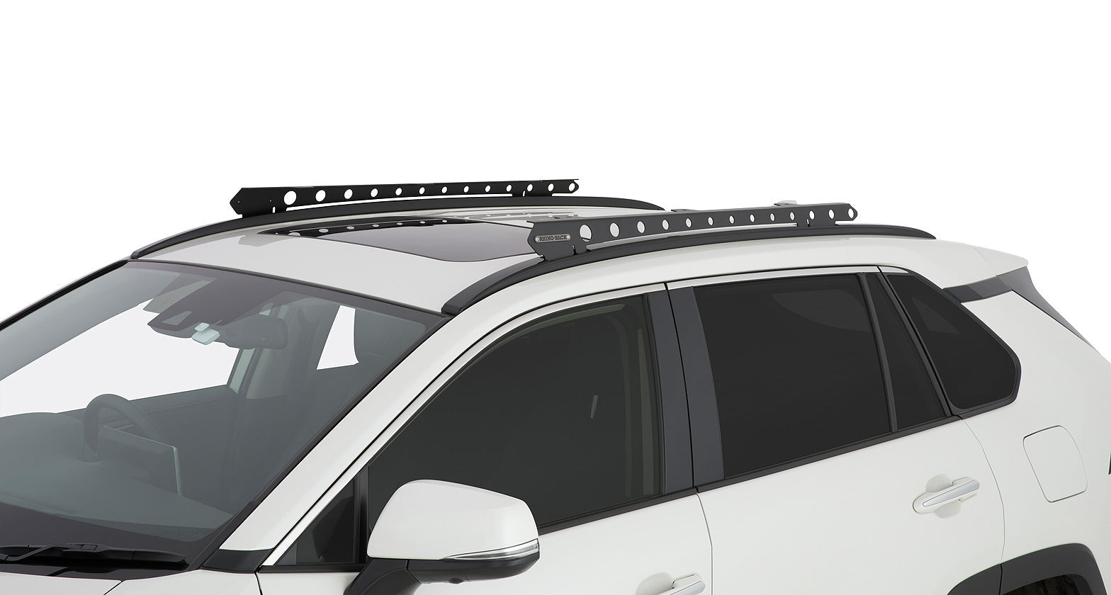 Système de montage Backbone Rhino-Rack RTRB1 pour Toyota RAV4, accessoire de fixation robuste pour racks de toit.