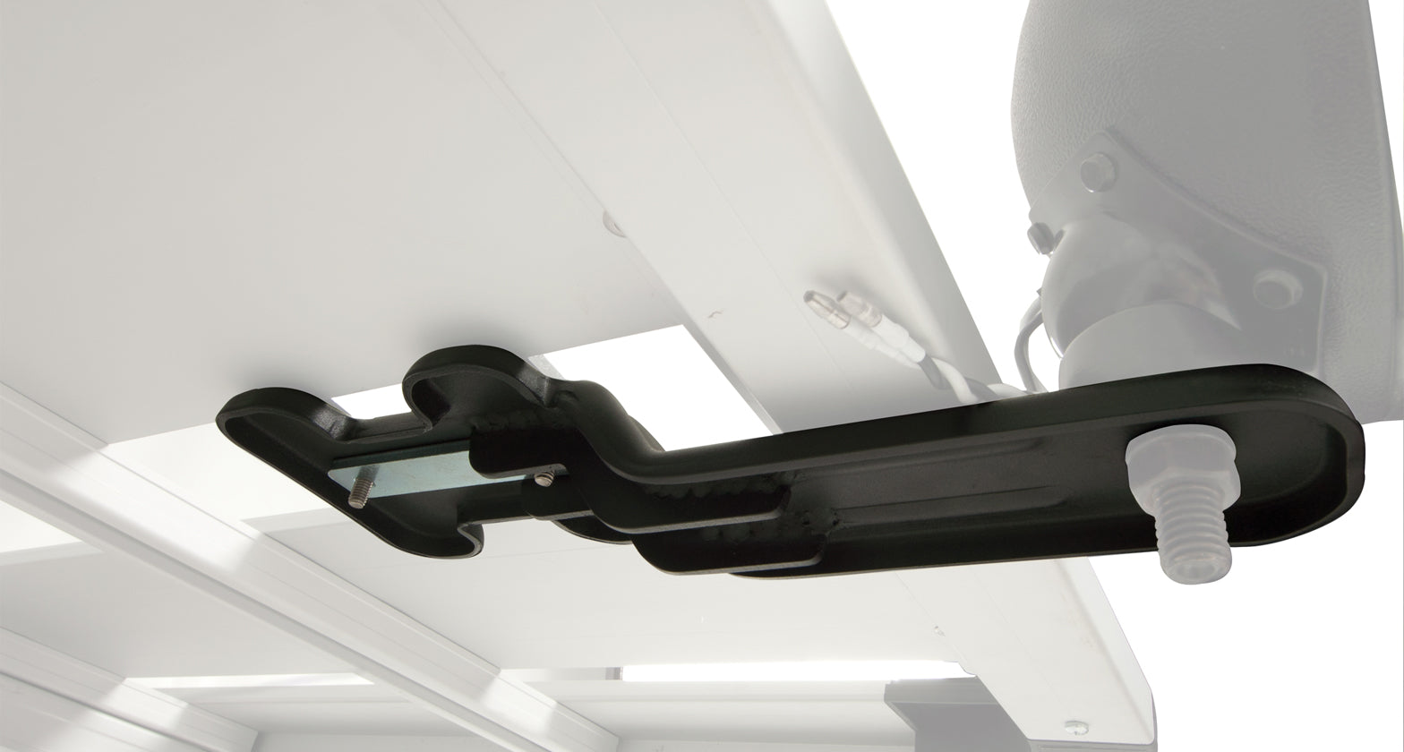 Support d’éclairage DEL Pioneer pour accessoires Rhino-Rack, fixation robuste pour montage sur véhicule tout-terrain.
