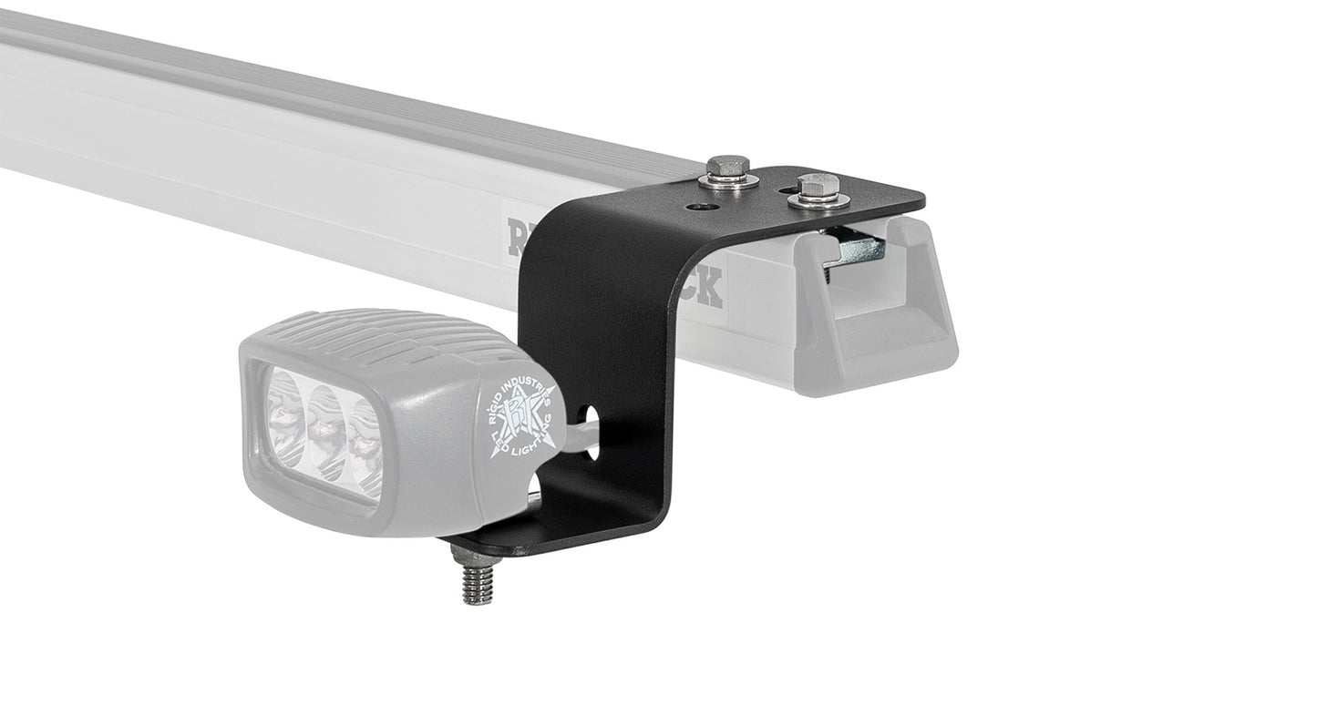 Support de phare Pioneer Rhino-Rack, accessoire robuste pour montage de phares sur véhicule tout-terrain.
