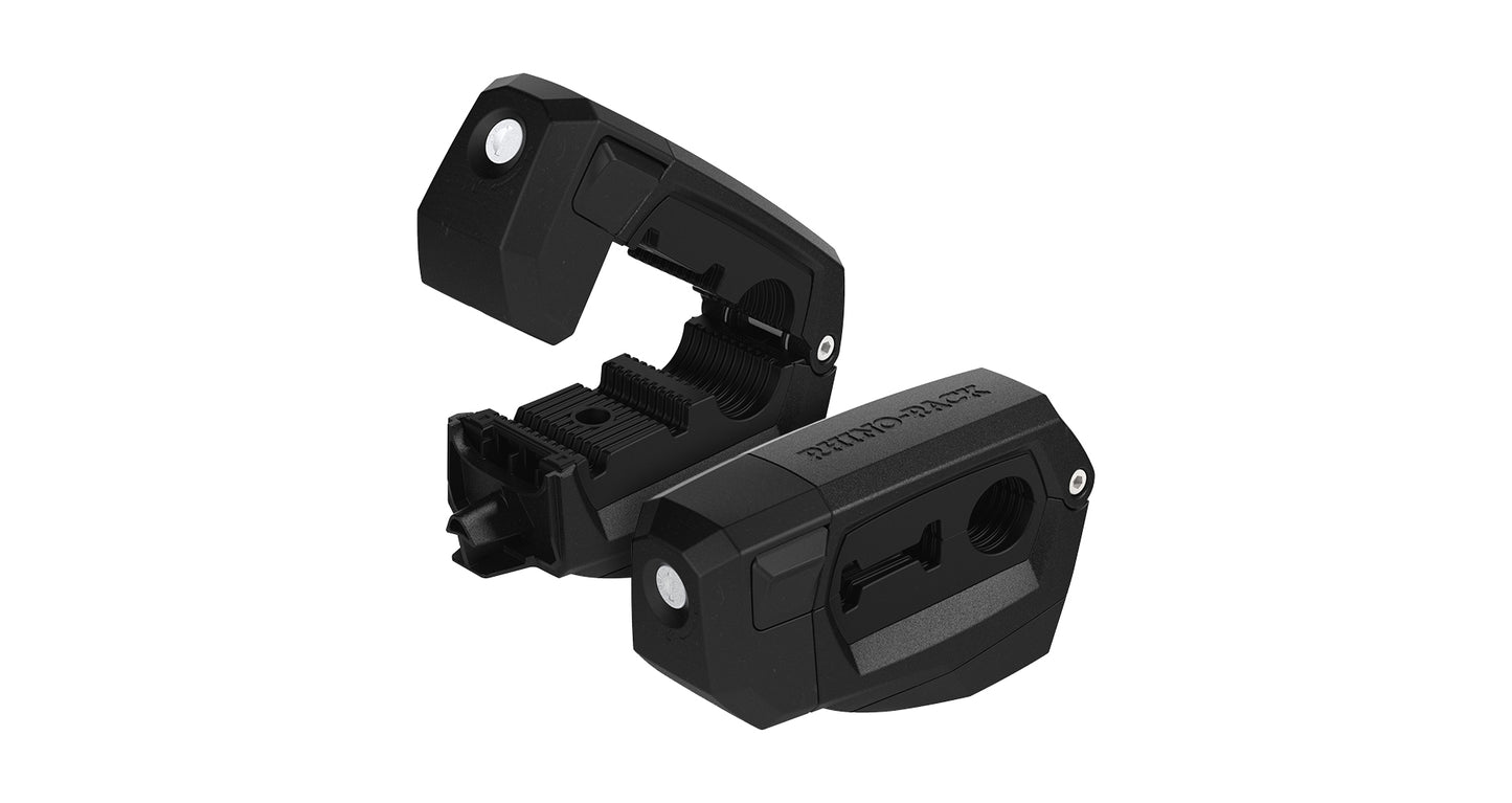 Support de fixation Rhino-Rack STOW iT Large pour cric Hi-Lift, accessoire robuste pour véhicules 4x4, compatible avec accessoires Rhino-Rack.
