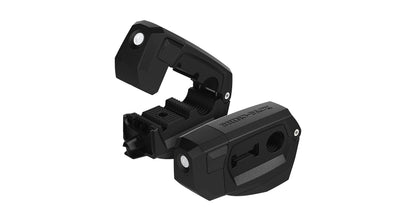 Support de fixation Rhino-Rack STOW iT Large pour cric Hi-Lift, accessoire robuste pour véhicules 4x4, compatible avec accessoires Rhino-Rack.