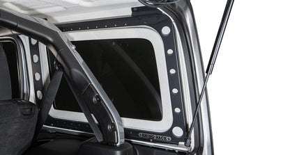 Système de montage Backbone de Rhino-Rack pour Jeep Wrangler JLU 4 portes, accessoires robustes pour porte-bagages.