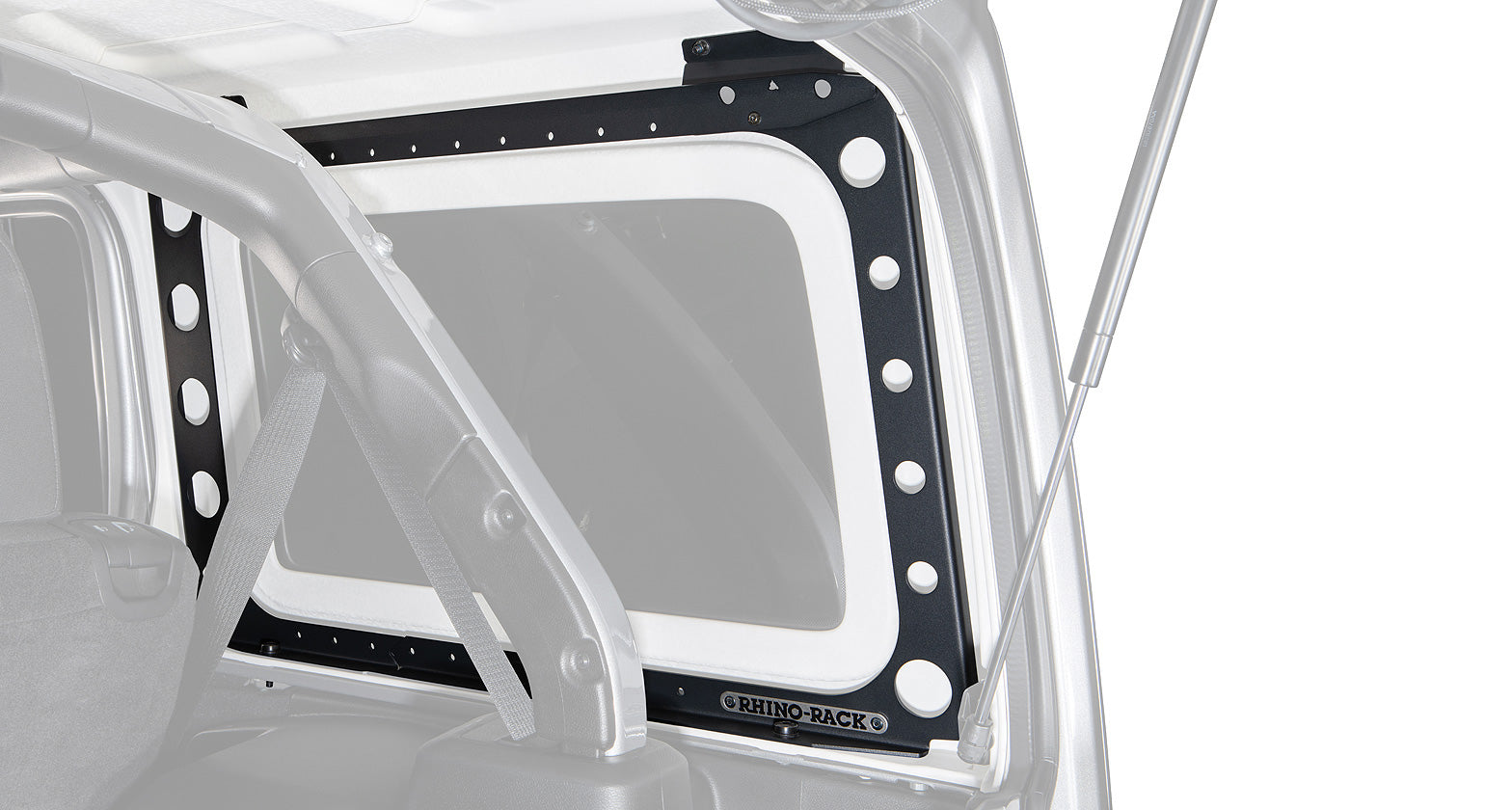 Système de montage Backbone Rhino-Rack pour Jeep Wrangler JLU 4 portes, accessoires de fixation pour barres de toit.