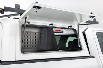 Kit de rangement Half-Bin RSI SMARTCAP pour Jeep Gladiator JT, accessoire de stockage robuste en plastique noir.
