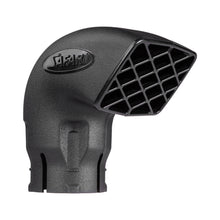 Tête de snorkel Safari 4x4 de 3,5 pouces avec grille fixe, accessoire pour système de snorkel tout-terrain.