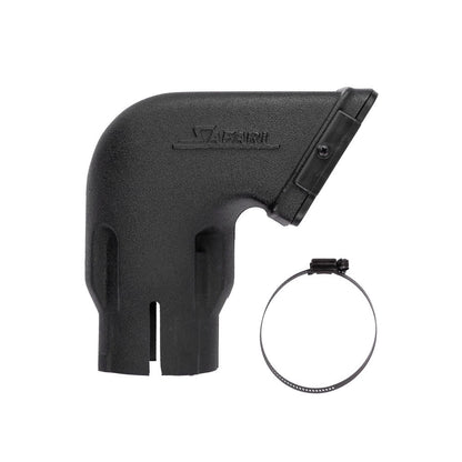 Tête de snorkel Safari4x4, modèle 3 pouces, accessoire pour système de snorkel tout-terrain, en plastique noir robuste.