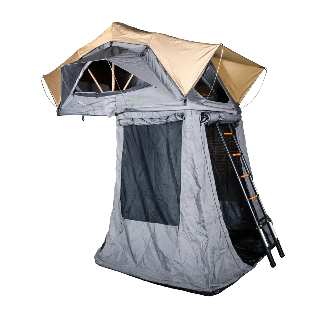 Accessoire pour tente de toit SNUG Yosemite 190, annexe pour extension de camping, en tissu robuste et fenêtre en mesh.