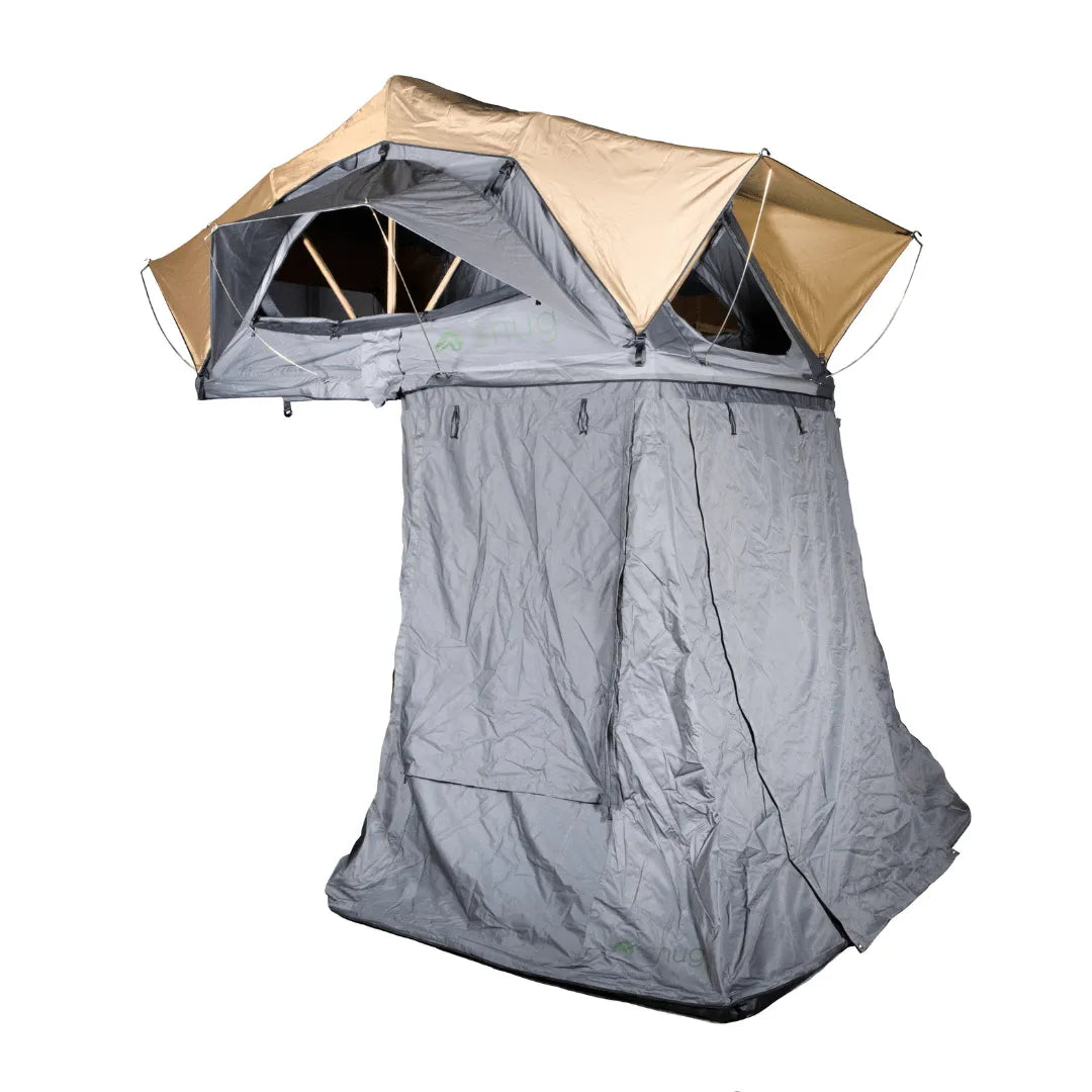 Annexe pour tente de toit SNUG Yosemite 190, accessoire d'extérieur pour tente de toit, en tissu robuste, fixé autour de la tente.