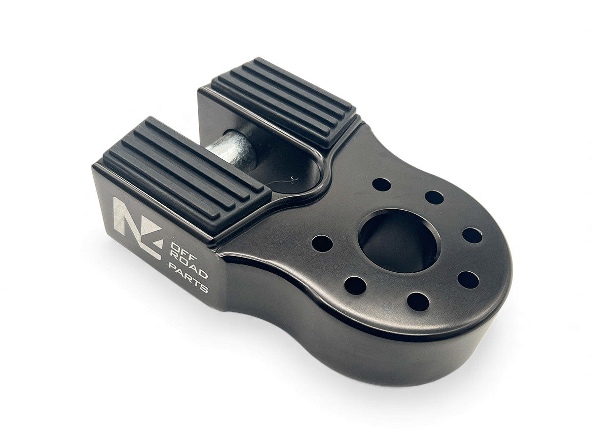 Arrêt de corde 10T en aluminium noir pour manille rigide, accessoire treuil N4 OFFROAD, robuste et résistant pour le off-road