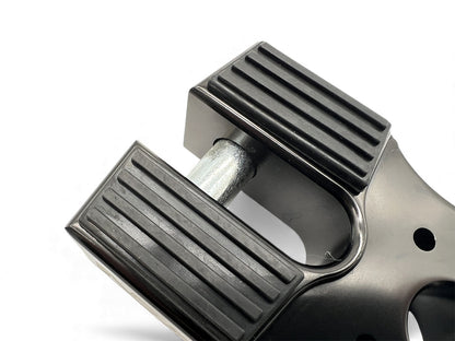 Arrêt de corde en aluminium noir pour manille rigide, accessoire treuils N4 OFFROAD, capacité 10 tonnes, robuste et durable.