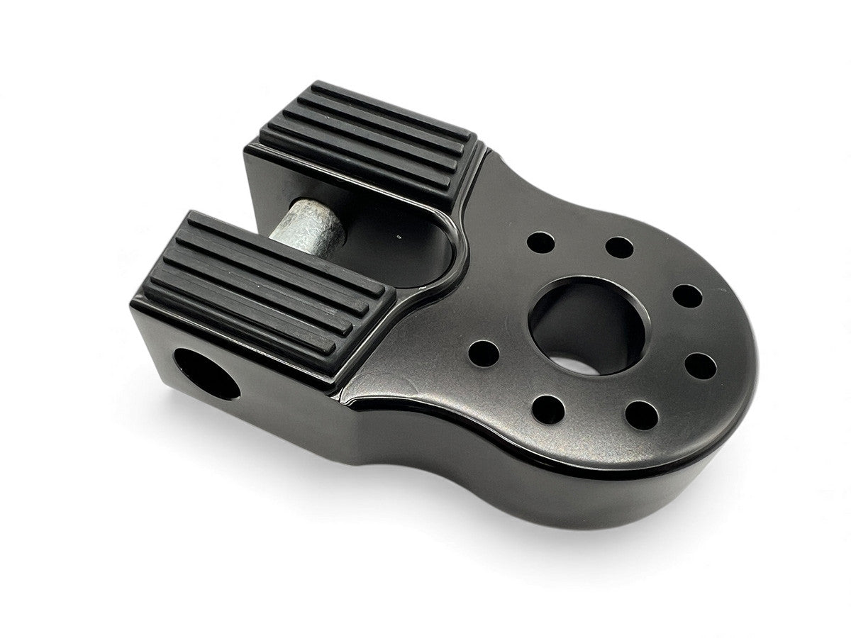 Arrêt de corde 10T en alu noir pour manille rigide, accessoire pour treuils N4 OFFROAD, robuste et léger.