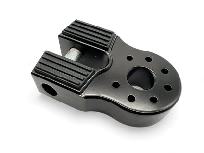 Arrêt de corde 10T en alu noir pour manille rigide, accessoire pour treuils N4 OFFROAD, robuste et léger.