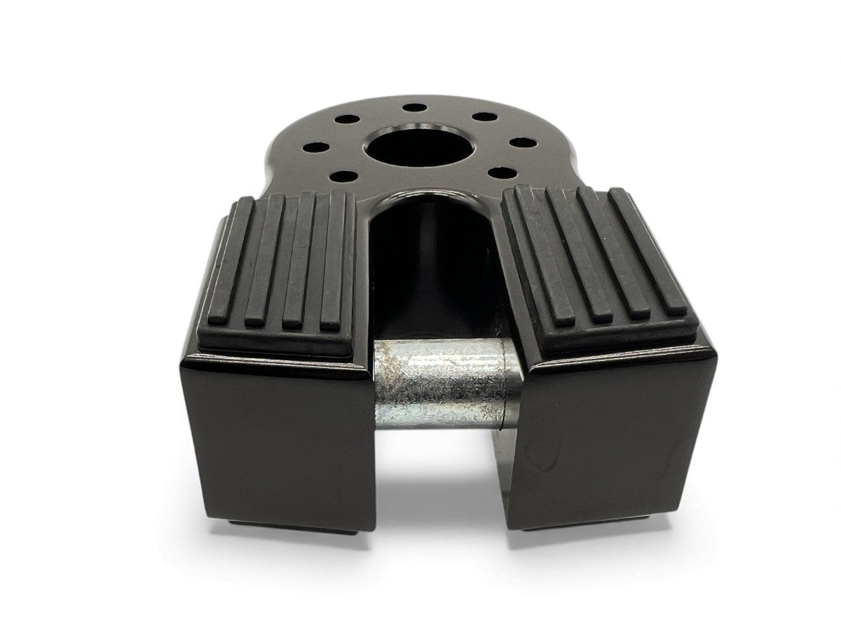 Arrêt de corde 10T en aluminium noir pour manille rigide, accessoire treuil N4 OFFROAD, robuste et résistant pour l'off-road.