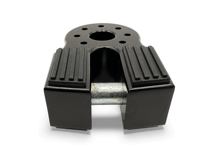 Arrêt de corde 10T en aluminium noir pour manille rigide, accessoire treuil N4 OFFROAD, robuste et résistant pour l'off-road.