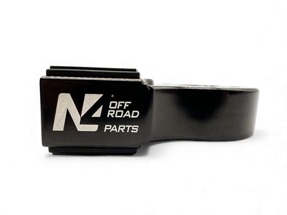 Arrêt de corde 10T en alu noir pour manille rigide, accessoire pour treuils N4 OFFROAD, robuste et léger, pour usage off-road.
