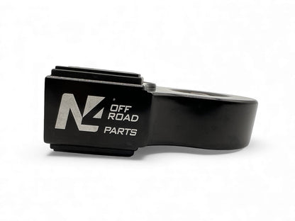 Arrêt de corde 10T en alu noir pour manille souple, accessoire de treuil N4 OFFROAD, pour usage tout-terrain.