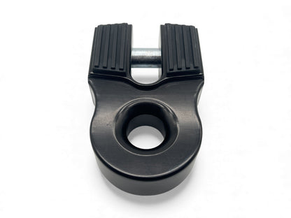 Arrêt de corde 10T en aluminium noir pour manille souple, accessoire treuils N4 OFFROAD, robuste et léger.