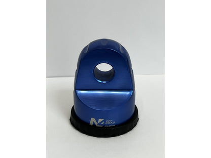 Arrêt de corde 8T en aluminium anodisé bleu N4 OFFROAD pour fixation manille N4, accessoire pour treuils tout-terrain.