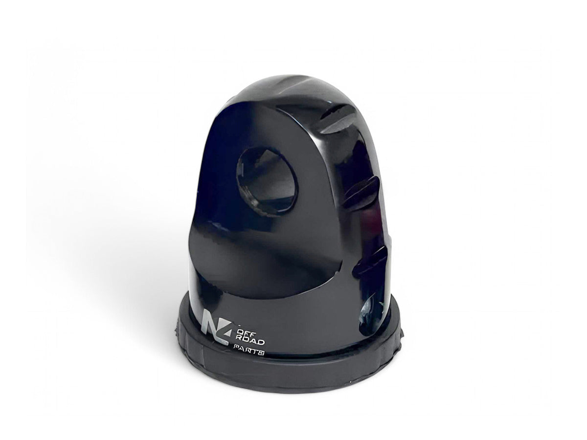 Arrêt de corde 8T en aluminium anodisé noir pour fixation manille, accessoire treuil N4 OFFROAD.
