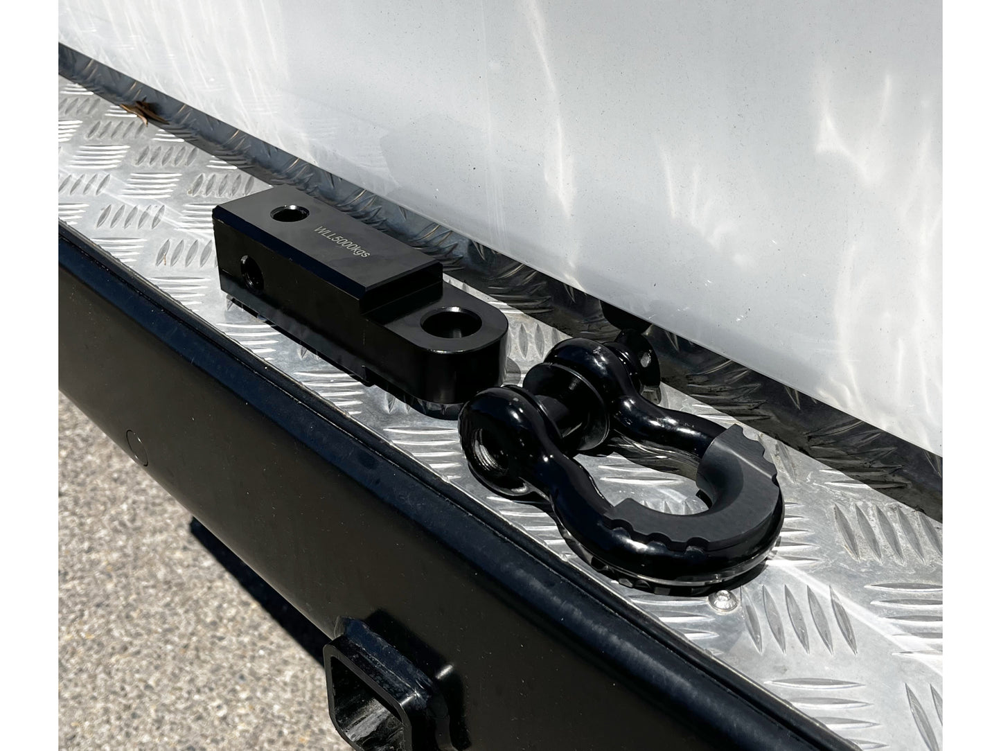 Barre d'attelage remorquage 50mm en acier avec manille de traction 4.7T pour accessoires treuils N4 OFFROAD