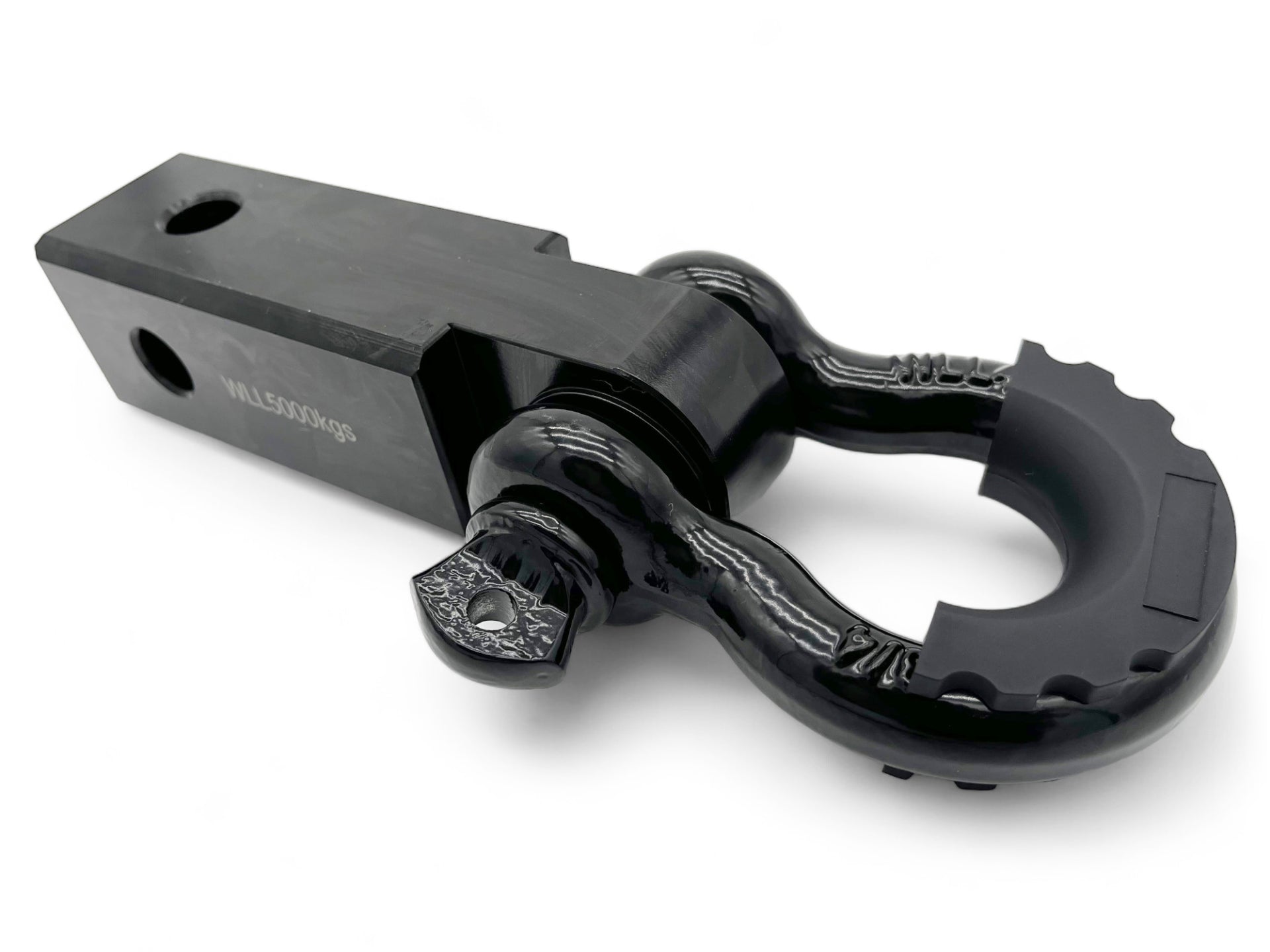 Barre d'attelage remorquage 50mm en acier avec manille de traction 4,7T pour accessoires treuils N4 OFFROAD.