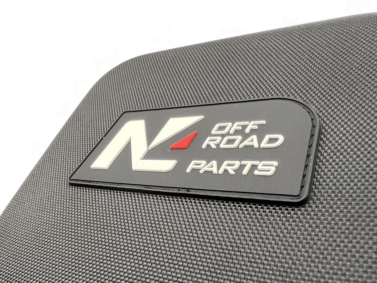 Étui de rangement pour anneau de treuillage N4-Offroad, accessoire pour treuils tout-terrain, noir avec logo N4 OFFROAD.